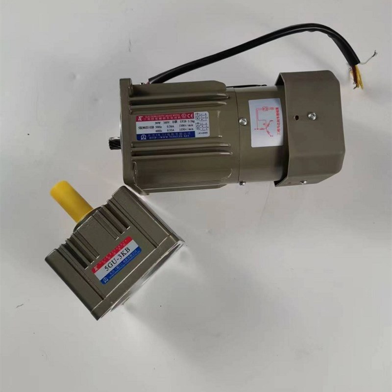 厦门减速电机5IK90GU-S3B+5GU-3KB三相异步附电磁刹车电动机