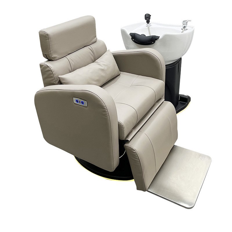 轻奢简约电动洗头床美发店发廊全躺洗头床理发店冲头床升降冲水床