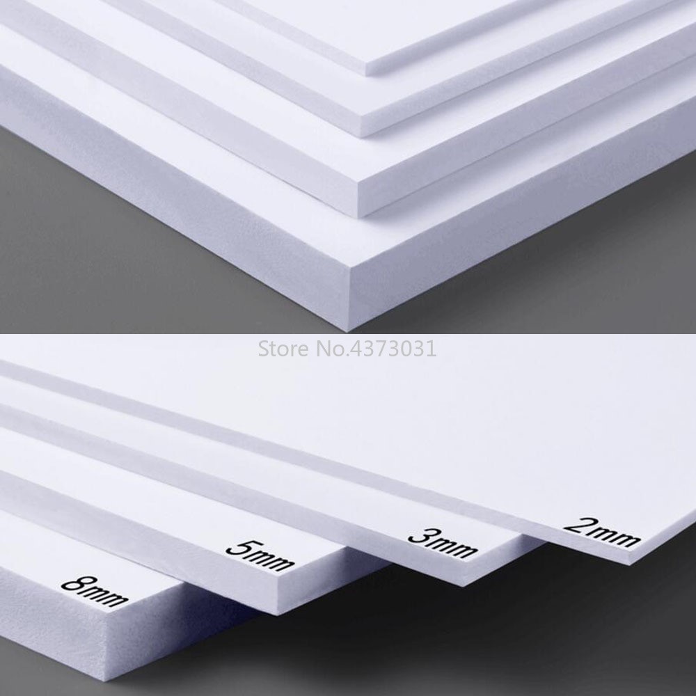 5pcs 300x200mm White/Black PVC foam board DIY Building mode
