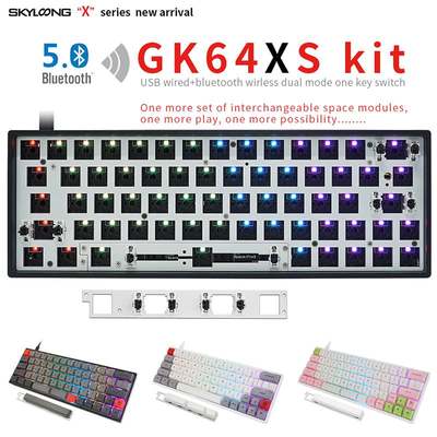 keypro New arrival GK64XS KIT PCB RGB GH60 60% 64KEYS HOT SW