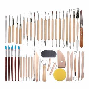 61PCS Ceramic Clay Tools Set Polymer Clay Tools Pottery Tool
