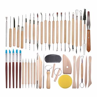 61PCS Ceramic Clay Tools Set Polymer Clay Tools Pottery Tool