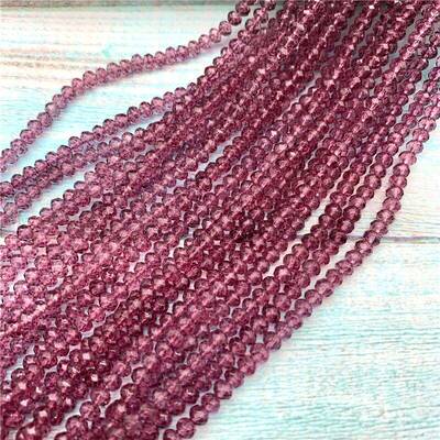 40 colors available 1strand 2X3mm/3X4mm/4X6mm crystal rondel