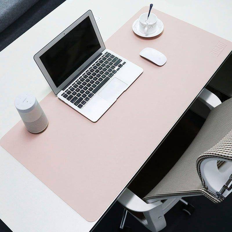 BUBM mouse mat large laptop keyboard desk mat leather extend