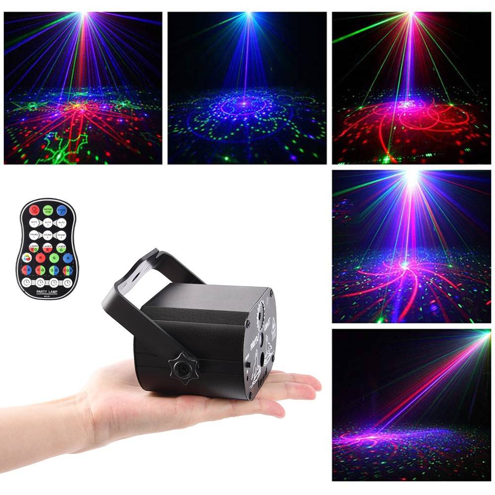 Led Disco Light Stage Lights Voice Control Music Laser Proje