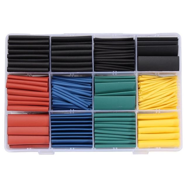 530pcs/set Heat Shrink Tubing Insulation Shrinkable Tube Ass