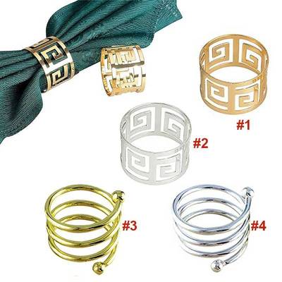 6pcs Serviette Rings Napkin Holder West Dinner Towel Napkin