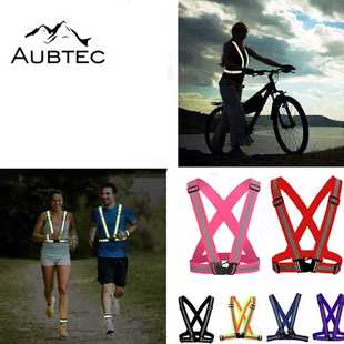 Unisex Running Light Cycling Safety Vest Bike Bicycle Light