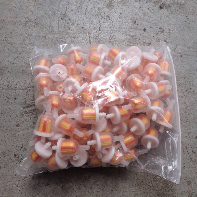 New 100pcs/lot Inline Plastic Motorcycle Gas Fuel Filter Mop