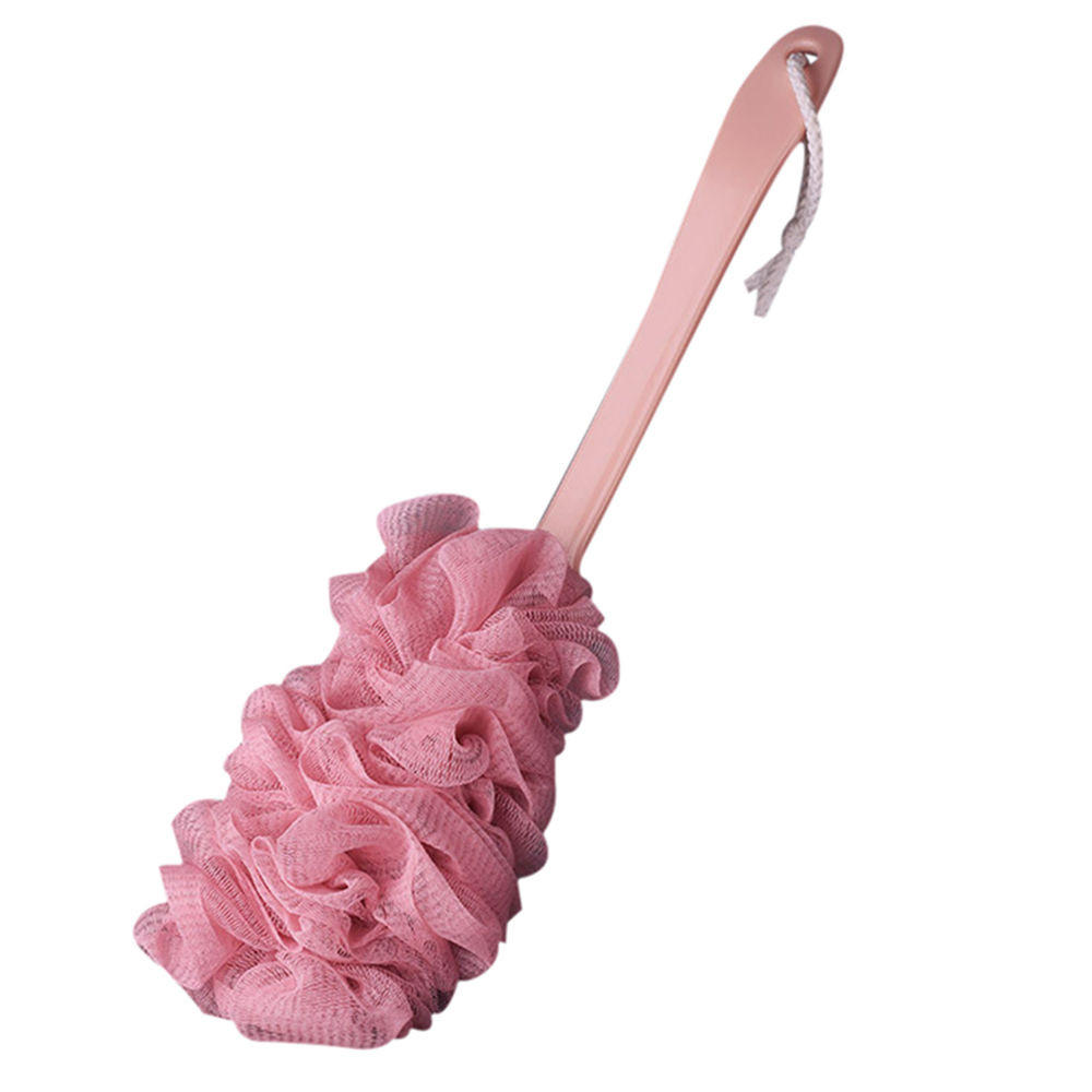 Bath Brush New Long Handle Hanging Soft Mesh Back Body Bath