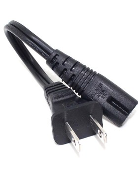 US NEMA 1 15P 2pin male plug to IEC 320 C7 AC Power Aapter