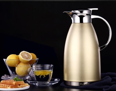 1.8L/2.3L Thermos Flask Thermal Hot Water Jug Pitcher Stainl