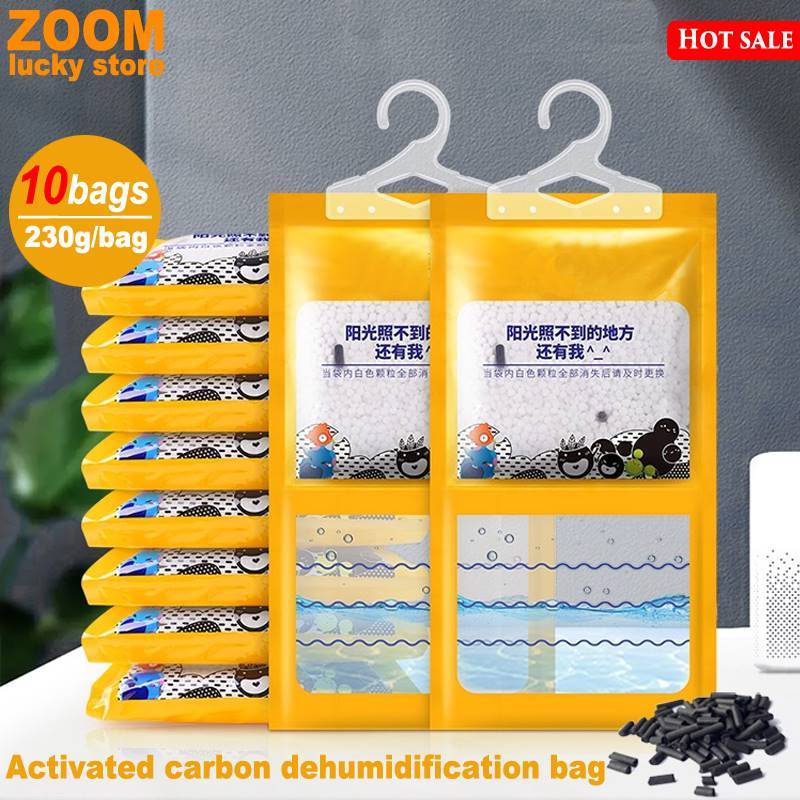 10PCS Moisture desiccant repellent wardrobe dehumidifier bag
