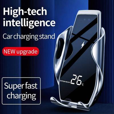 Car phone holder 15W qi wireless charger For iPhone12/11/XM