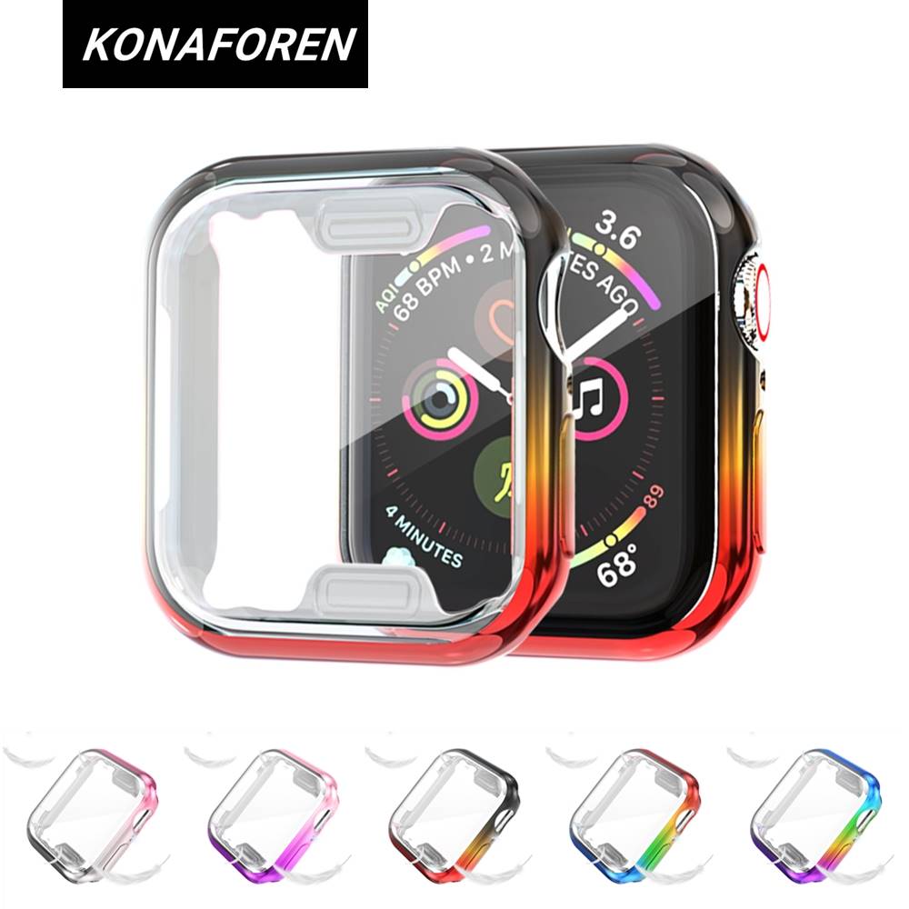 Konaforen TPU Case For Apple Watch Series 6 SE 5 4 3 2 Clea