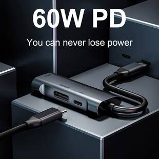 3 in 1 USB C HUB Type C Docking Station 4K@60Hz DisplayPort