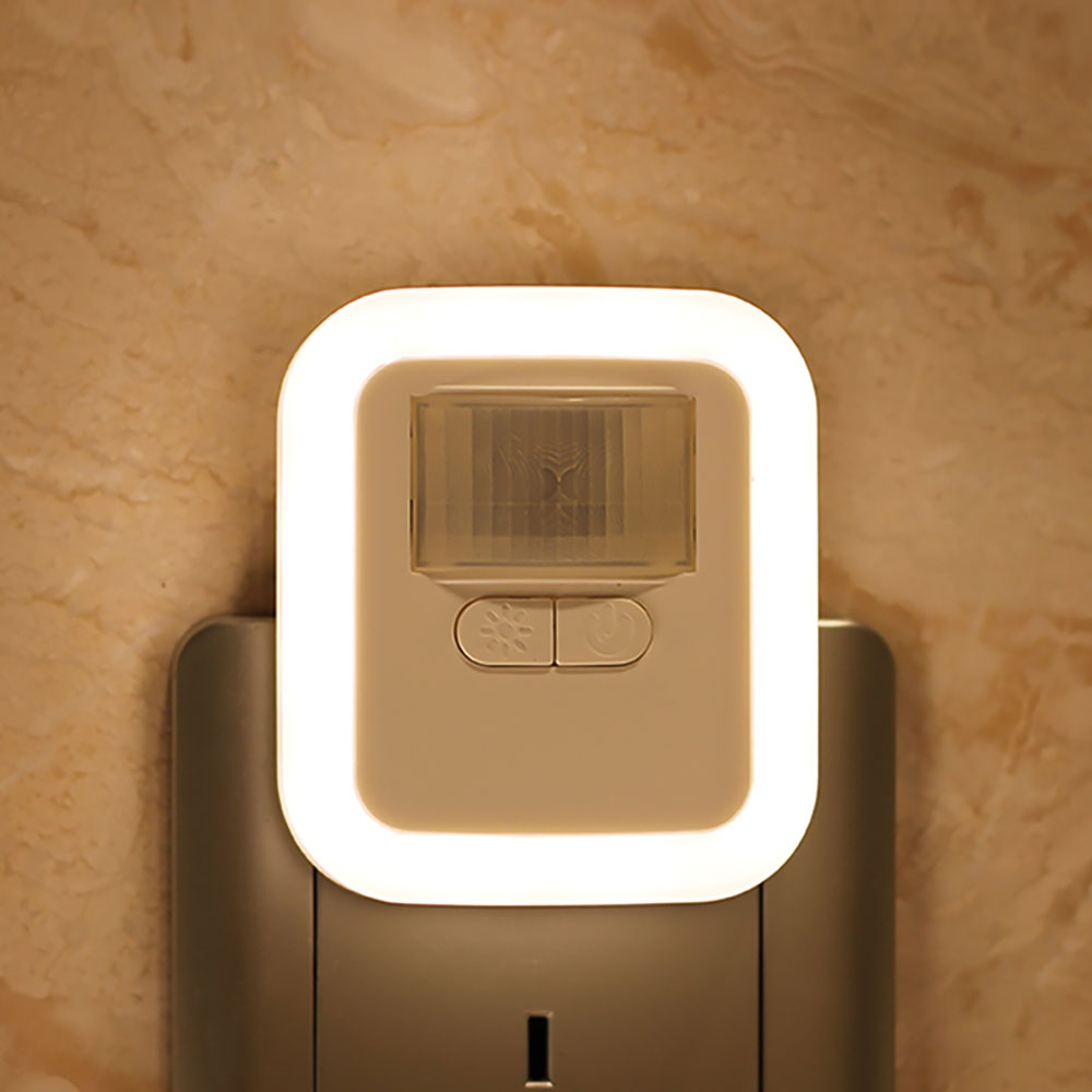 LED Plug-in Motion Sensor Light Wall Night Lamp Light 30s/60