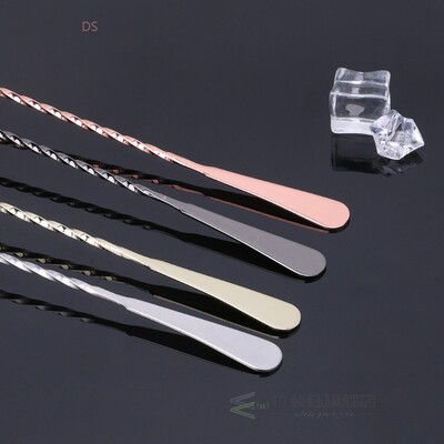 Stainless Steel Muddler Threaded Bar Tool Swizzle Stick Cock