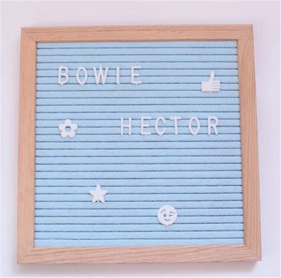 Felt Letter Board Sign Message Home Office Decor Board Oak F