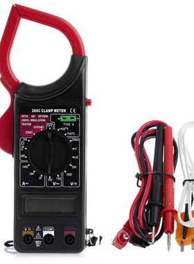 DT266 Digital Clamp Meter Multimeter Ohmmeter with Temperat