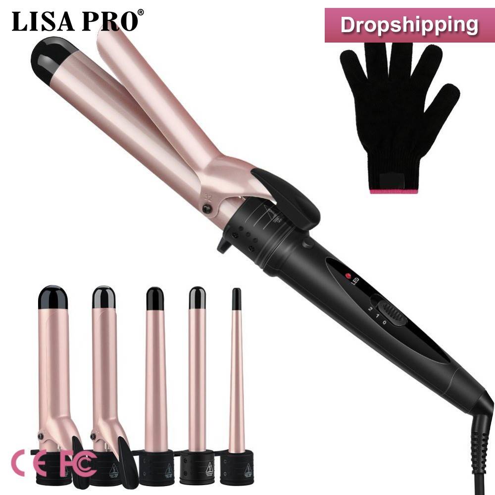 Curling Iron 5 in 1 Hair Curler Curling Wand Set 0.3 to 1.2