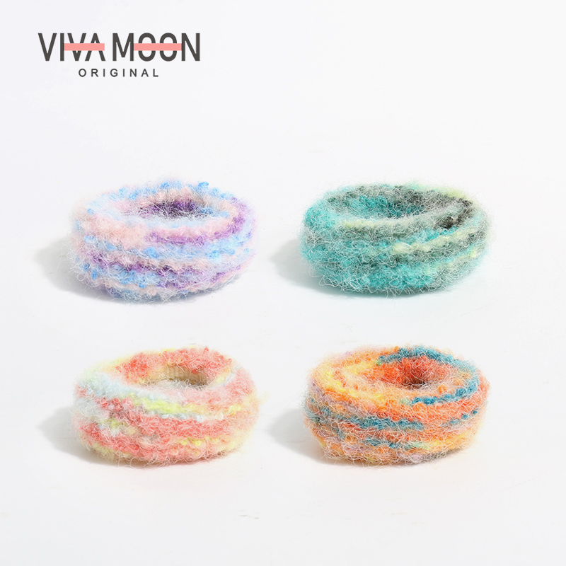 彩色丸子头甜甜圈毛绒VIVAMOON