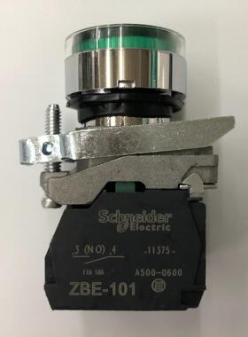 原装正品XB4-BW33B5 24V 1开1闭 Schneider自动复位绿色带灯按钮