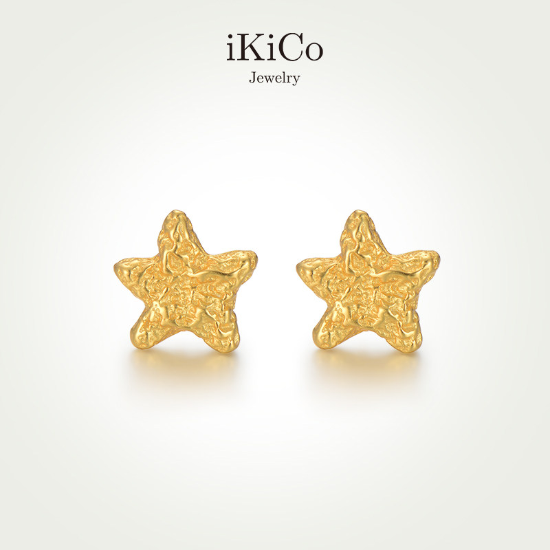 【新品】iKiCoJewelry熔岩星星耳环简约日常耳钉高级秋冬S925银,饰品/流行首饰/时尚饰品新,银饰耳饰,淘宝优惠券,粉丝福利购,淘宝优惠卷