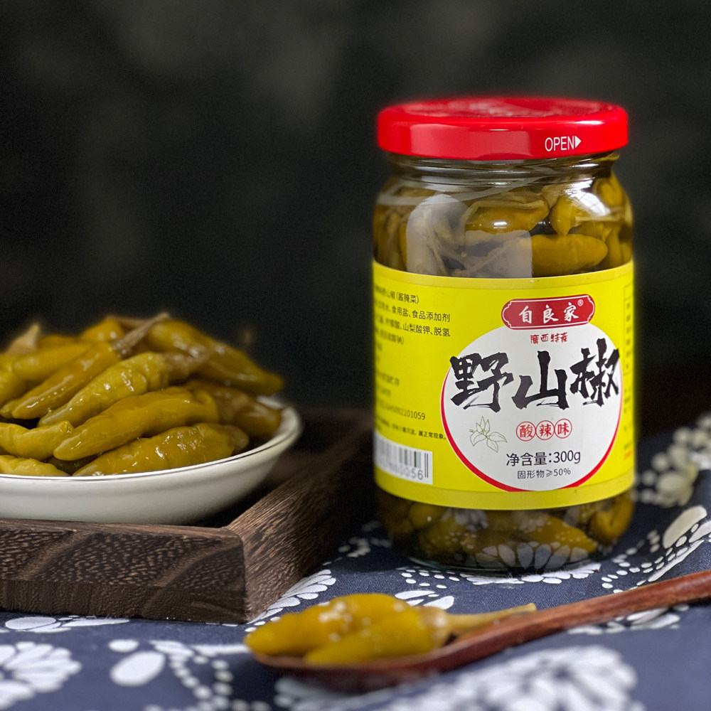 自良家野山椒广西牛肉鸡爪调料菜