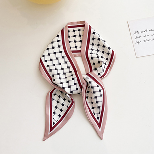 小长条方巾丝巾女绑包包缠带丝带发带领带扎头发带春秋冬季围脖子