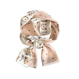 小长条方巾丝巾女春秋搭配衬衫围脖子护颈薄围巾装饰领带飘带腰带