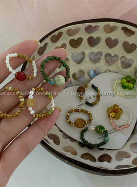 新款指环手饰串珠琉璃时尚