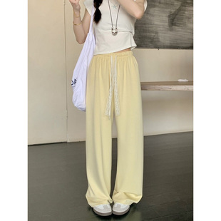 垂感宽松直筒拖地裤 春夏季 TYK 多丝飘带阔腿裤 2025新款