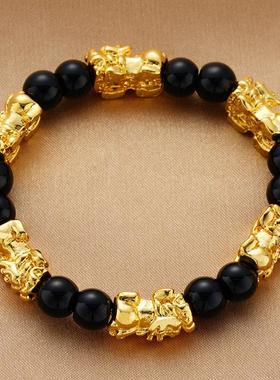 孟加拉赤金沙金男士黑红