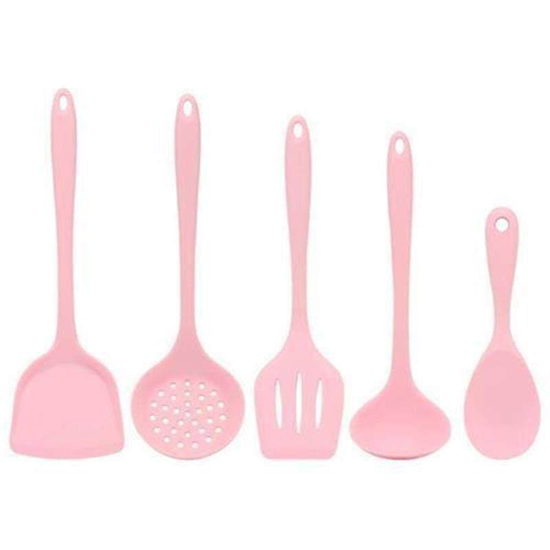 厨房工具 粉色硅胶不粘锅锅铲 不沾锅家用炒菜铲子 全包厨具5件套,厨房/烹饪用具,锅铲,淘宝优惠券,粉丝福利购,淘宝优惠卷