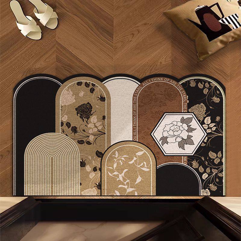 入户门地垫级感中古风轻奢丝圈玄关地垫家用进门门口防滑地垫,居家布艺,家用脚垫,淘宝优惠券,粉丝福利购,淘宝优惠卷