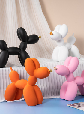 2025创意卡通金嘴气球狗树脂装饰客厅酒柜礼品桌面流行新潮摆件