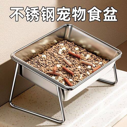 狗碗狗盆宠物碗狗食盆水碗狗狗不锈钢饭碗猫粮猫碗护颈碗架