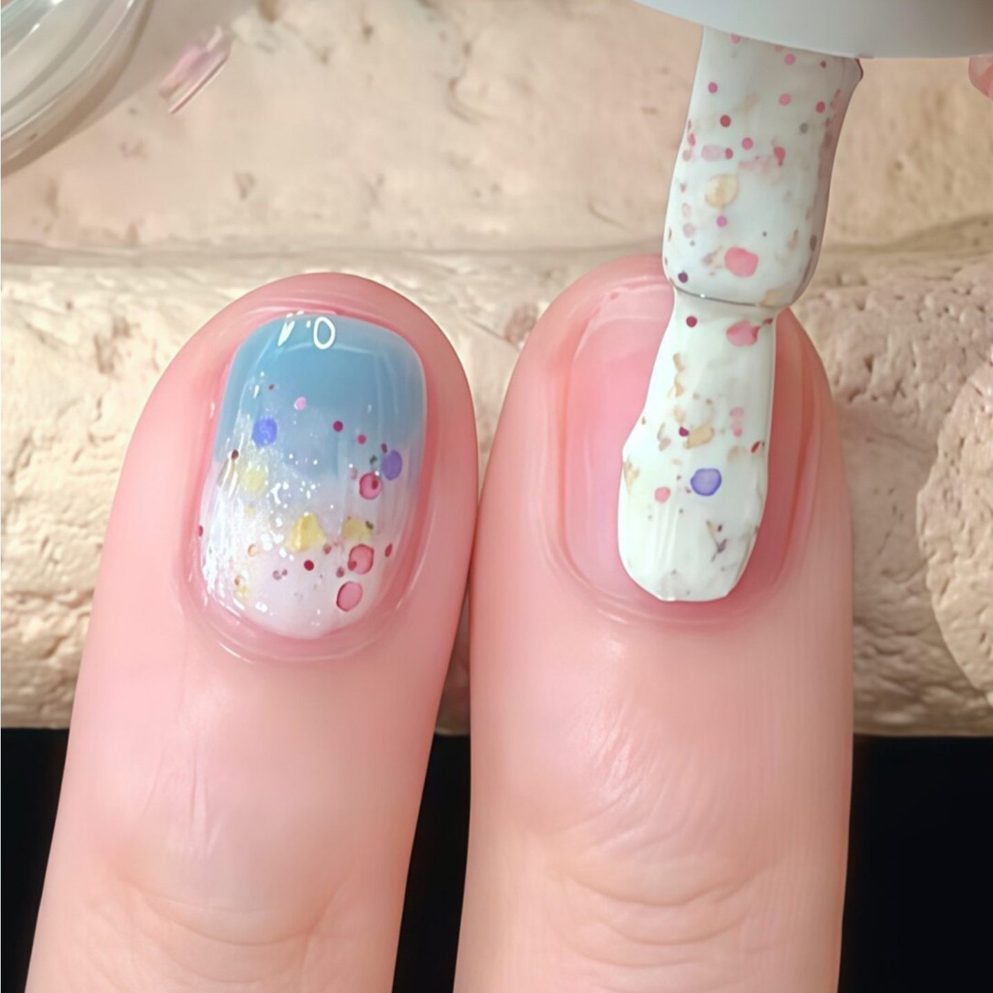 初春小清新 可爱晕染美甲！指甲油2026新款免烤速干安全