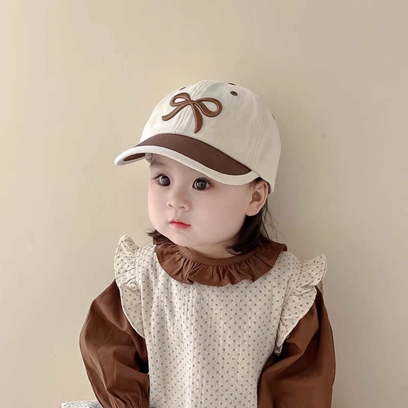 小月龄宝宝帽子秋冬女宝棒球帽婴幼儿外出冬季儿童鸭舌帽女童遮阳