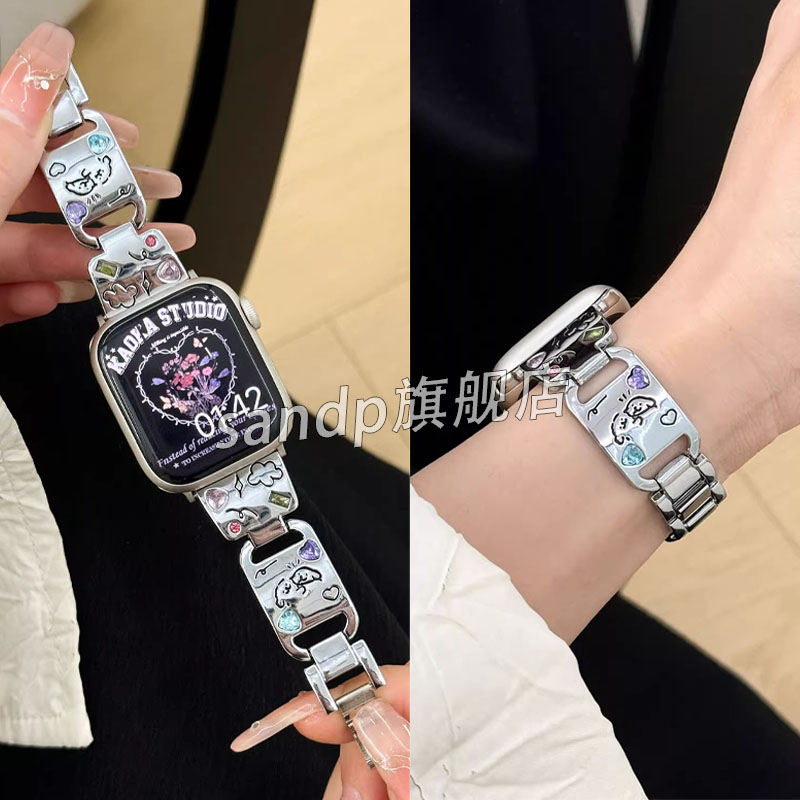 sanD-P红米watch4蝴蝶结手镯表链