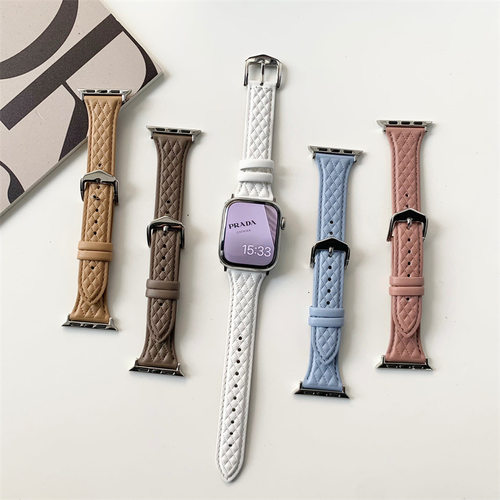 sanD-P红米watch4超纤纹真皮表带