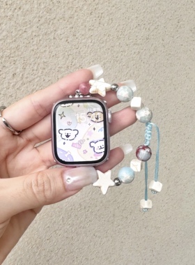 适用红米watch4表带新中式国风编织表带小米Redmi3/2/1串珠编织绳红米watch3青春版招财猫串珠小米9pro腕带