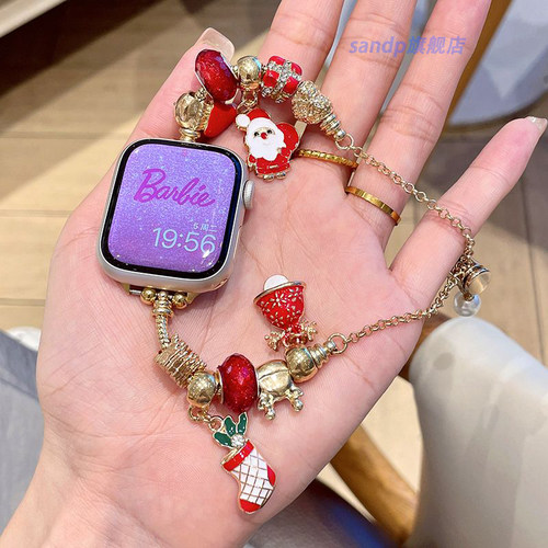 sanD-P红米watch4/3圣诞金属表链