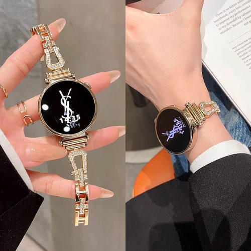 sanD-P华为gt5gt4闪钻马蹄链表带