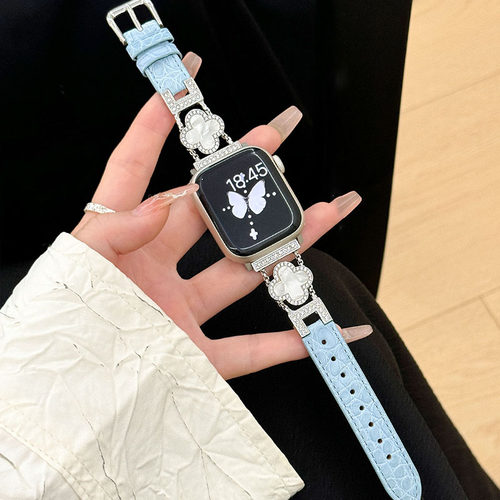 sanD-P红米watch5镶钻四叶草皮带