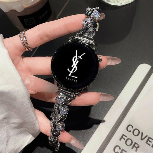 sanD-P华为gt5皓石闪钻爱心表链