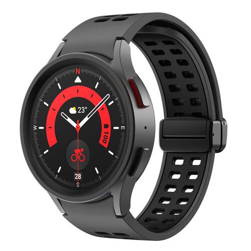 适用三星watch4硅胶表带双色腕带