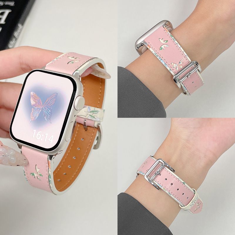 sanD-P红米watch4镂空蝴蝶表带皮