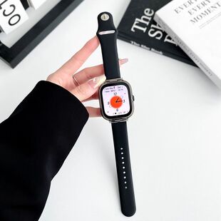 适用红米watch5表带液态硅胶反扣腕带小米Redmi4/3/2/1代硅胶腕带红米3青春版lite透气腕带redmiwatch4保护壳